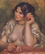 Pierre Renoir The Toilette Woman Combing Her Hair (mk06) china oil painting reproduction